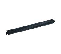 OEM 19 Inch 1U Rack Mount Black Brush Plate