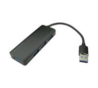 OEM 4 Port USB 3.0 Ultra Mini Hub Black