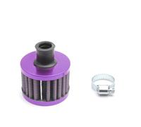 OEM Air Filter Universal 12mm Car Air Filter Vent Crankcase Breather Valve Stem Covers For Mini Cold Intake Car Parts(Purple)