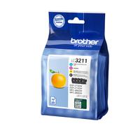 Genuine Brother LC3211 Value Pack K/C/M/Y Ink Cartridges - Vat Inc