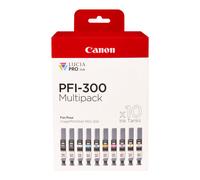 Canon PFI-300 ink cartridge 10 pc(s) Original Black, Blue, Cyan, Grey, Magenta, Photo black, Photo magenta, Red, Yellow