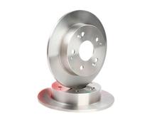 OEM Delphi Rear Plain Brake Disc Set for Honda Civic VII Hatchback Coupe BG3746