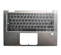 OEM For Lenovo Yoga C740-14 C740-14IML Spanish SP laptop keyboard with Palmrest Upper Case No touchpad Accessories (Color : Silver with backlit)