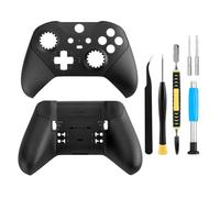 OEM Front and Back Housing Shell Replacement Kit for Xbox Elite Series 2 Controller - Includes Faceplate, Grip Cover, and Repair Tools (Black)
