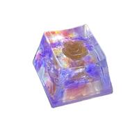 OEM Height Flower Keycap Elegant Resin Flower Keycaps with Backlights for Mechanical Keyboard Customization 1PC