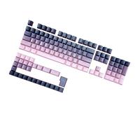 OEM Height Keycaps Front Printed Double Shot Shining Through Gradients Black Keycaps For Mechanical Keyboards Front Printed