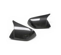 OEM/OX Horn Real Carbon Fiber Car Side Rear View Mirror Cover Compaitble For Ford Mustang 14-22 American Version With/Without Light Hole(OX add on no light)