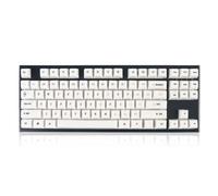 OEM Profile 87 Key Set with White Glazed Ceramic Keycaps, Compatible with Mechanical Keyboards with MX Cross Switch 80%, Ergonomic Design