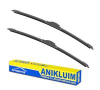 OEM Quality 24" + 20" Premium All-Seasons Durable Stable And Quiet Windshield Wiper Blades + 1 Year Warranty (Set of 2)