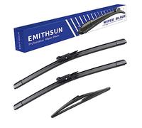 OEM QUALITY EMITHSUN 26'' + 20'' Premium All-Seasons Durable Stable And Quiet Car Windshield Wiper Blades (Set of 2)