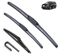 OEM Quality Wiper Blades For Kia Sorento UM 2015 2016 2017 2018 2019 2020 Front Windshield Rear Windscreen Window Car Accessories 26"16"11" Perfect fit for windshields (Color : Front Rear, Size : RH