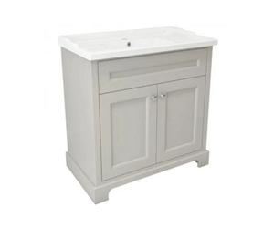 Oem Rak Washington Floorstanding Traditional Vanity Unit 800mm Greige (Unit Only)