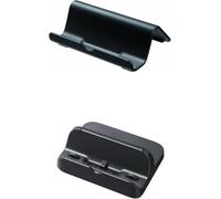 OEM Replacment Genuine Gamepad Cradle and Stand Dock Compatible with Wii U Handheld Console Combo Pack Plus Limited Edition Figurine/Toy, (Black)