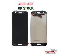 OEM SAMSUNG SM-J330FN J3 2017 J330F LCD Touch Screen Display BLACK + Adhesive UK