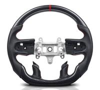 OEM Steering Wheel Compatible With Dodge For RAM 1500 2500 2019 2020 2021 2022 2023 2024 Gloss Black Steering Wheel Racing Wheel(Carbon Fiber)