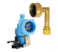OEM Style Water Inlet Valve Replacement for Dishwasher Systems Supporting W10327250 Cross Reference and Standard Household Appliance Installation