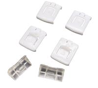 OEMASSIVE 6Pcs Car Front Seat Rail Runner Centre Slider Guide 435881203A C10 Plastic Seat Buckle Fasteners Fit for GOLF MK1 MK2 MK3 Car Seat Rail Runner Slider Guide Clips Piece Set