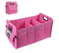 OEMASSIVE Car Boot Organiser 55L - Foldable Multi-Compartment Boot Tidy Portable Waterproof Storage Box with Comfort Handle, Anti-Slip Bottom & Side Pockets, for Car SUV Van