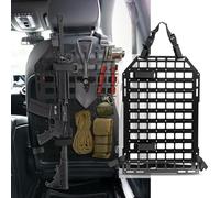 OEMASSIVE Tactical Molle Panel System Car Backrest Protector Back Seat Organiser 54.5 x 36 cm for Modular Storage & Display of Equipment with Mounting Straps for Car SUVs