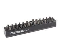 OEMTOOLS 24143 36 Piece Magnetic Hex Bit Holder, Hex Bit Organizers, Magnetic Organizer Mounts to Metal Surfaces, Non Marring Storage, Black