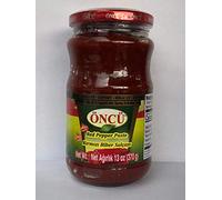 Öncü Mild Red Pepper Paste - Oncu Turk Biber Salcasi Tatli - 370gr Jar - Turkish Sweet