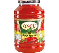 Önjü Premium Turkish Paste - Traditional Tomato & Pepper Mixed Paste, Mild Pepper Paste, & More - Authentic, Rich & Naturally Sun-Ripened - 100% Pure & Additive-Free (4.3kg, Mild Pepper Paste)