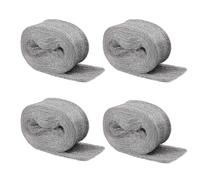 Oenothera 4 Pieces Steel Wool Mice, 15M Ultra Fine 000 Steel Wool, Wire Wool Gaps Blocker for Keeps Mice & Rodents Away