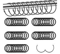 Oenothera 50pcs Curtain Rings, 50mm Internal Dia, For Poles & Rods