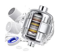 Oenothera Shower Filter, Shower Filter Hard Water UK, Water Softener Shower Head with Replaceable Multi-Stage Filter Cartridge to Remove Chlorine, Heavy Metal