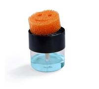 OENUASG Soap Dispenser & Sponge Holder Compatible with Scrub Daddy Sponges - Kitchen Sink Pump Dispenser, Drainer, Caddy - White