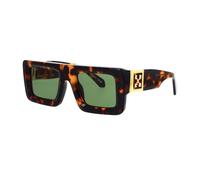 OERI049 Leonardo 6055 Havana green Unisex Sunglasses Acetate Havana Green Squared Normal