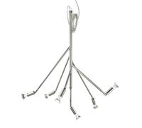 Örsjö Belysning - Kvist 6 Pendant, Nickel plated brass - Nickel plated Brass