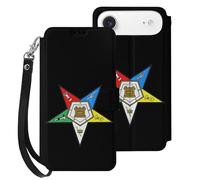 Oes Eastern Star Mobile Phone Front Flip Cases Compatible with iPhone 17/17 Air/17 Pro/17 Pro Max Anti-Scratch Covers