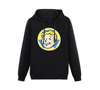 oeste Men's Hoodies Fallout Sweatshirt Pullover Classic Hoody 3XL Black