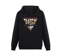 oeste Men's Hoody Huey Lewis And The News Hoodies Pullover Cotton Blend Sweatshirts M Black