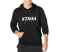 oeste Zulian Men'S Tama Drums Logo Long Sleeve Hoody With Pocket Sweatershirt, Hoodie L Black
