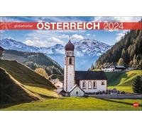 Österreich Globetrotter Kalender 2024. Die Alpenrepublik von ihren schönsten Seiten in einem großen Fotokalender. Ein Wandkalender 2024 im Großformat ... klaren Seen (Heye Globetrotter Reisekalender)