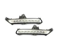 OESUP Indicator Light For KIA K2 2015 2016 LED DRL White Daytime Running Lights W/Yellow Turn Signal Lamp Car Accessories Dynamic Turn Signal Light