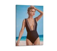 OESYSETCO Rosie Huntington Whiteley Poster Decorative Painting Canvas Wall Posters And Modern Family Bedroom Decor 16x24inch(40x60cm)
