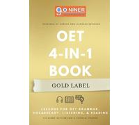 OET 4-in-1 Book Gold Label: Lessons for OET Grammar, Vocabulary, Listening, & Reading