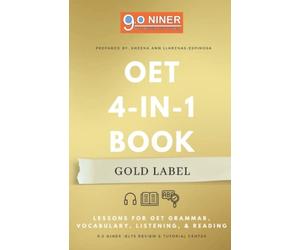 OET 4-in-1 Book Gold Label: Lessons for OET Grammar, Vocabulary, Listening, & Reading