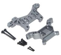 Oeudire Shock Tower Part Compatible with 16170 16180 16207 16208 16209 16210 H16BM H16GT H16DR H16 1/16 Rc Car Front Rear Shocks Mount Aluminum Alloy Metal Upgrade 2Pcs(Titanium)