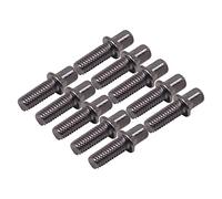 OEUVREBY 10x Drum Tension Rods Durable Metal Strong for Snare Drum Accessory DIY M6X15 mm