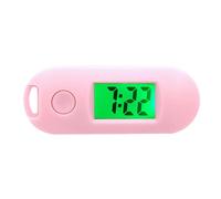 OEUVREBY Digital Electronic Watch Luminous Function Portable and Practical Gifts ABS Digital Electronic Pocket Watch Hanging Hole Pink