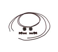 OEUVREBY Elastic No Tie Shoelaces Sneakers Shoe String for Kids Adults Brown 100 cm