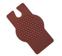 OEUVREBY Erhu Silicone Non Slip Pad for Traditional National Instruments Erhu Concert Coffee 13.5x6.5x1.5 cm