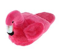 OEUVREBY Flamingo Soft Plush Warm Slippers Home Indoor Shoes Gifts Half Slippers Rose