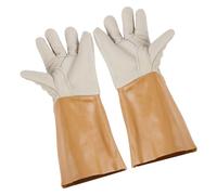 OEUVREBY Garden Gloves Anti Thorn PU Leather Working Gloves Sturdy for Transportation