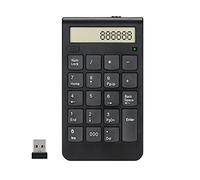 OEUVREBY Number Pad Black 2.4G with Digital Display for Computer Accounting Finance