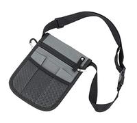 OEUVREBY Nurse Nursing Waist Bag Pouch Fanny Pack Oxford Fabric for Pharmacists Gray Grey 15.5x20.5 cm
